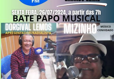 Mizinho participará do bate papo musical com Dorgival Lemos na Rádio Clube de Valença