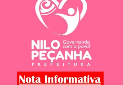 Nota Informativa da Prefeitura de Nilo Peçanha